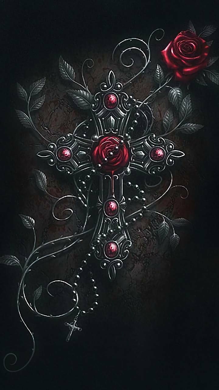 720x1280 Dark cross wallpaper