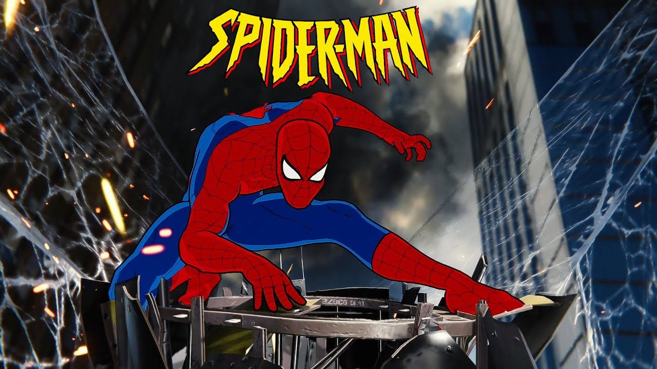 1280x720 Spider Man PC TAS 1994 Intro Full Recreation With Mods