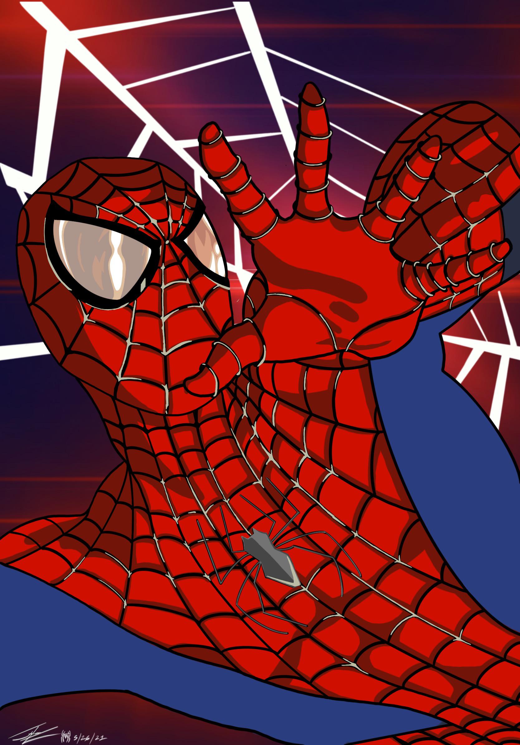 1668x2388 While I'm here in NY I decided to draw the neighborhood hero. What do you think?