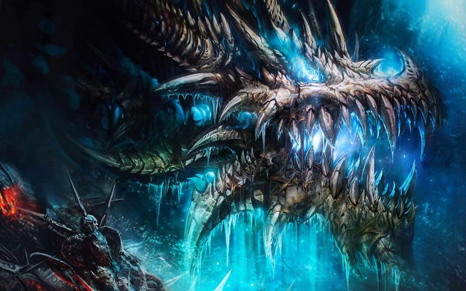 1920x1200 Cool Blue Dragon Wallpaper