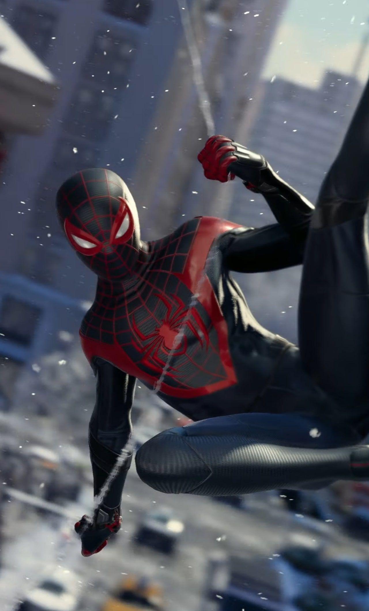 1280x2120 Spider Man Miles Morales Wallpaper Free HD Wallpaper