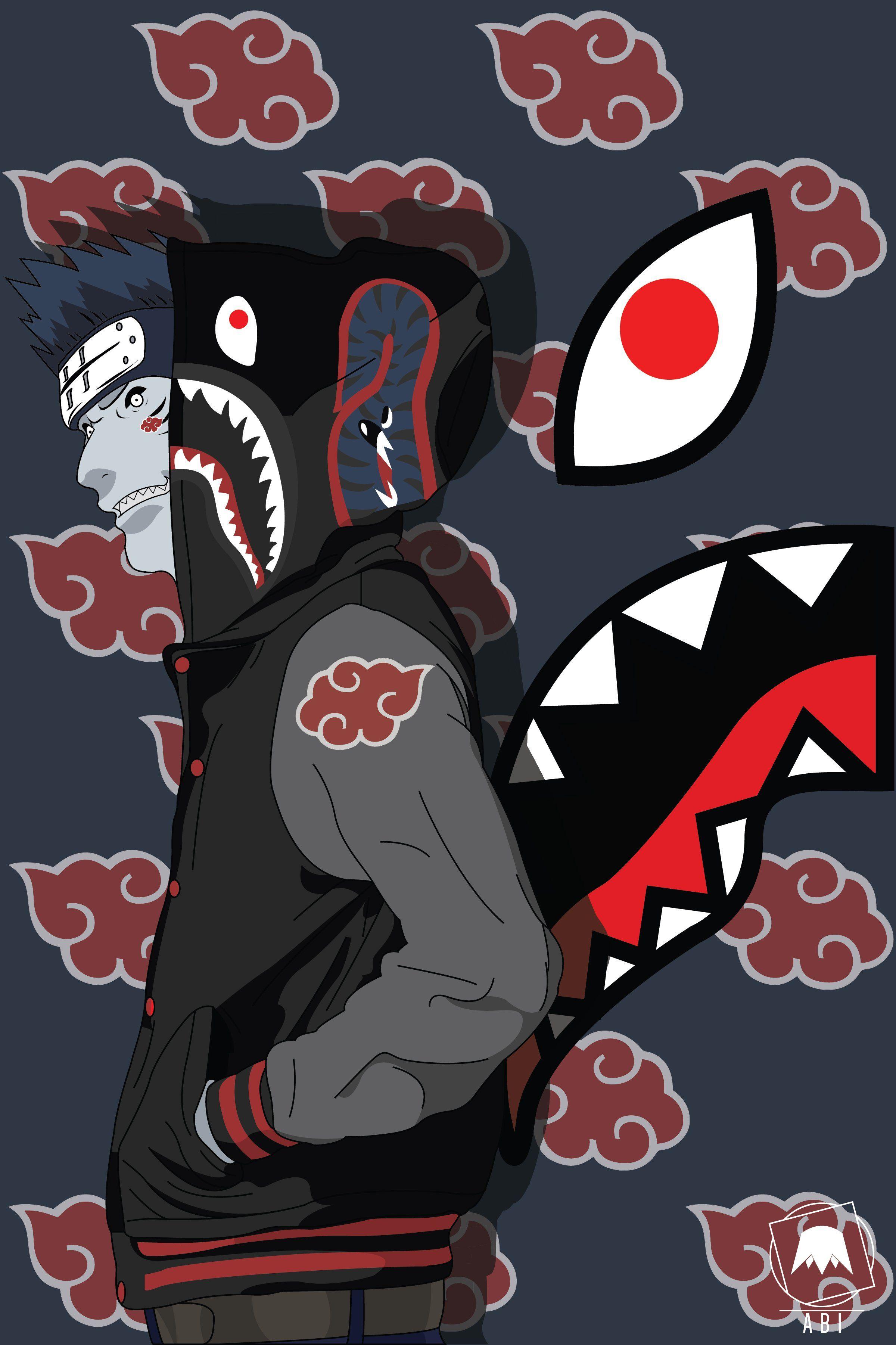 2400x3602 Bape Shark Wallpaper