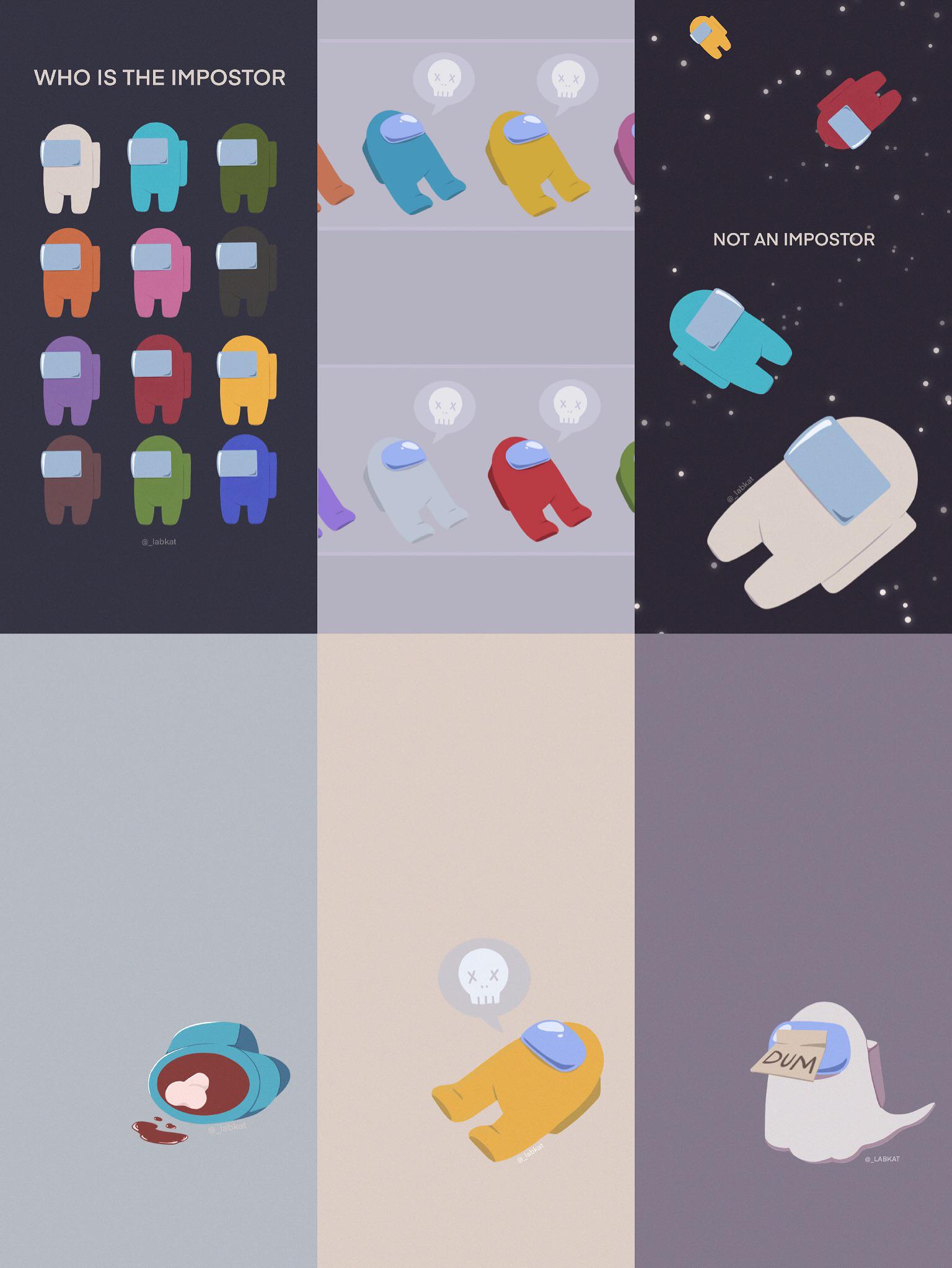 1536x2046 Among Us Impostor Wallpaper