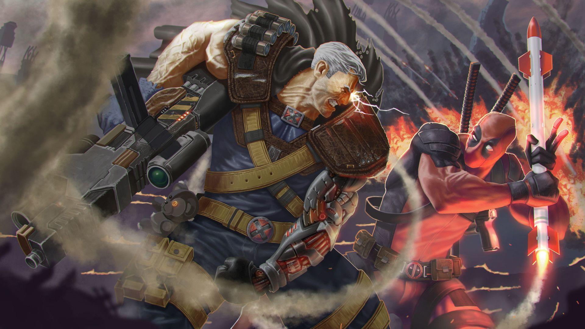 1920x1080 Deadpool Vs Cable, HD Superheroes, 4k Wallpaper, Image, Background, Photo and Picture