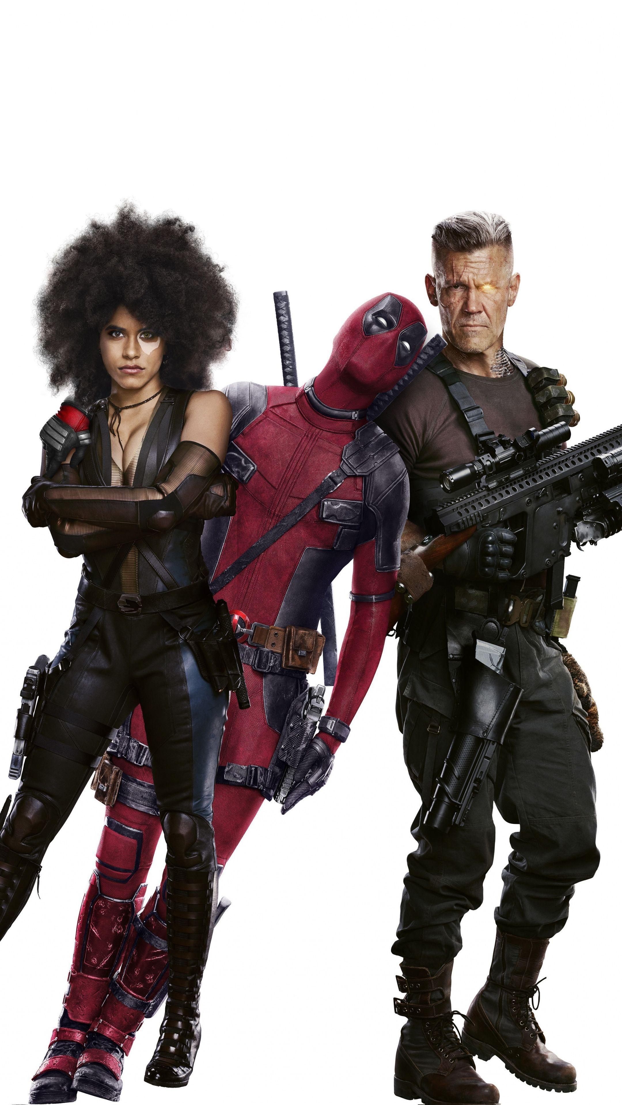 2160x3840 Download 2160x3840 Wallpaper Deadpool Cable, Movie Poster, 4к, Sony Xperia Z5 Premium Dual, 2160x3840 HD Image. Deadpool artwork, Deadpool, Domino marvel