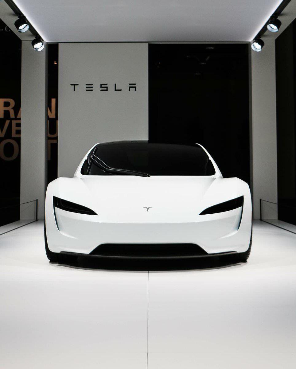 964x1200 Tesla Roadster White