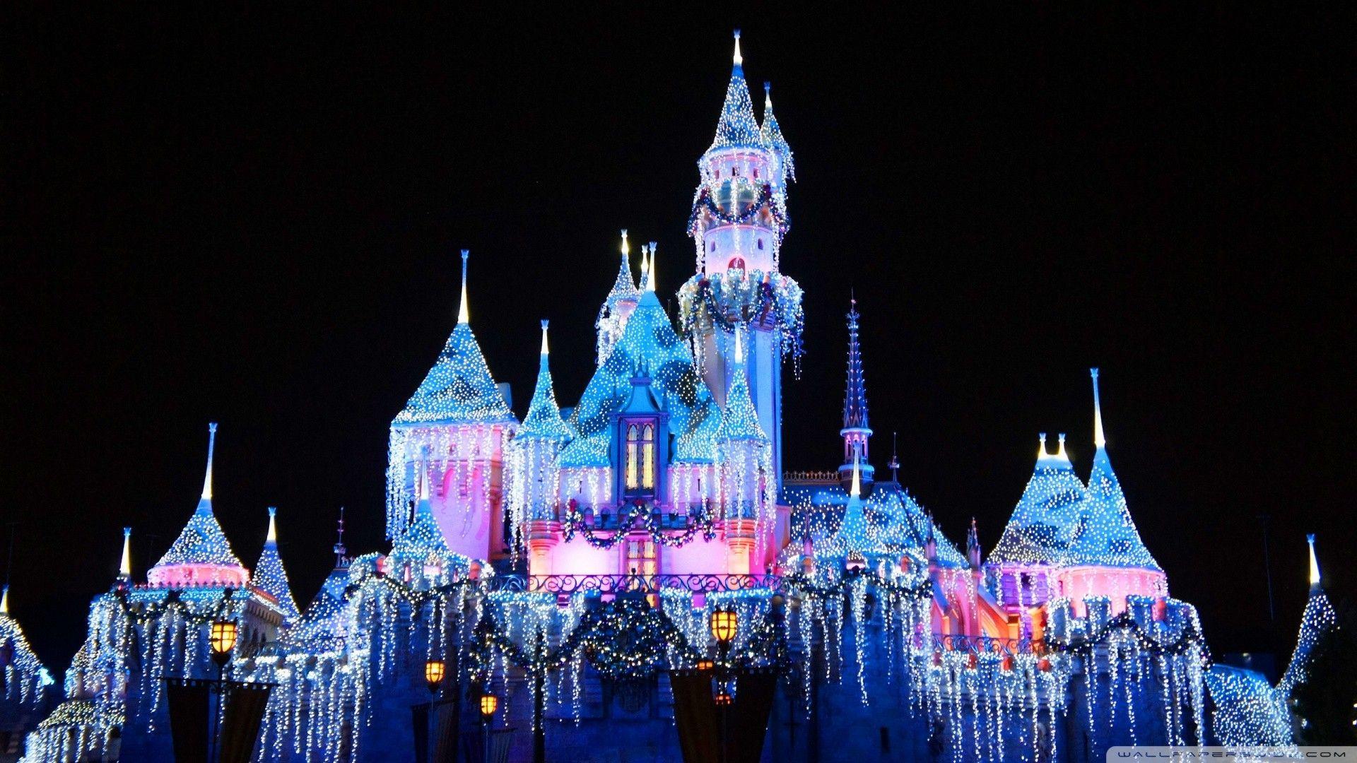 1920x1080 Disney Castle Wallpaper 1920x1080 Disney, Castle. Disney world castle, Disney world christmas, Disneyland anaheim