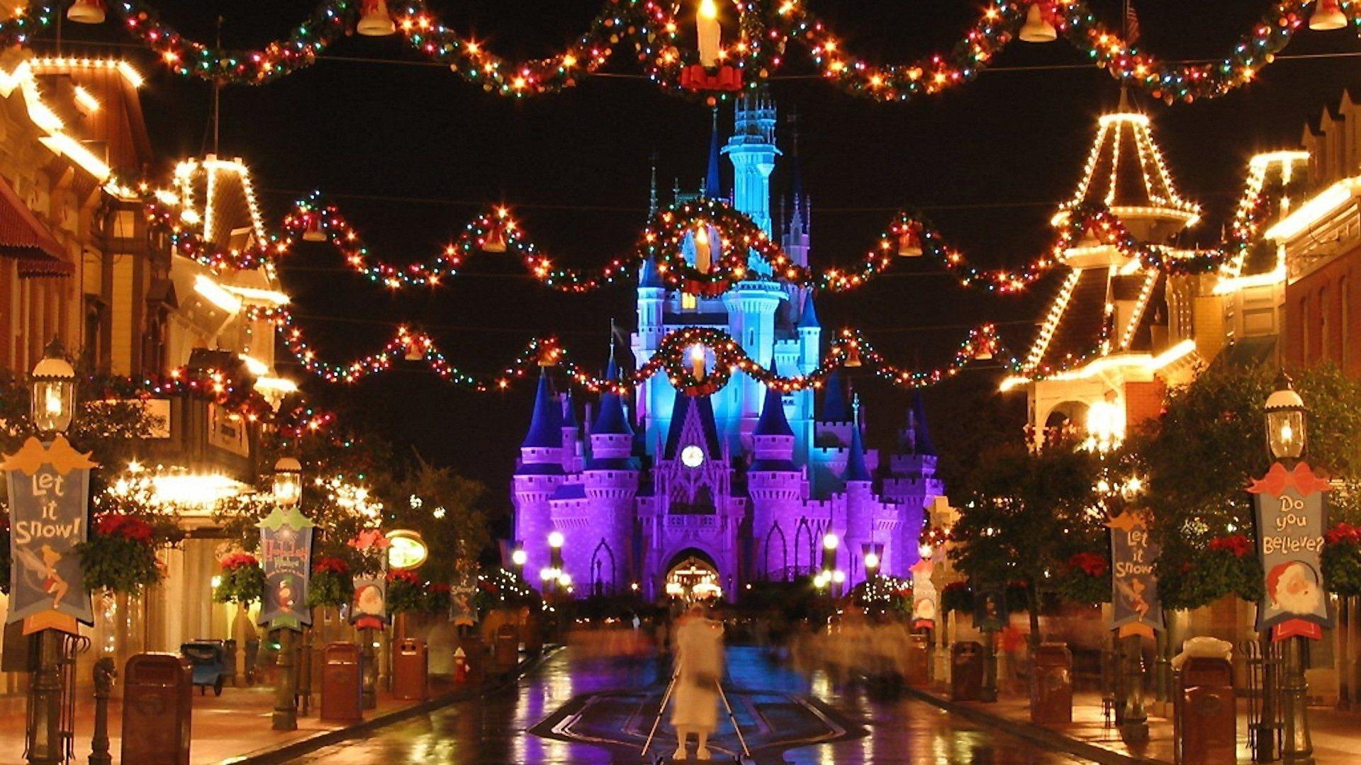 1920x1080 Latest Disney World Christmas Wallpaper FULL HD 1920×1080 For PC Desktop. Disney world christmas, Disneyland christmas, Christmas desktop