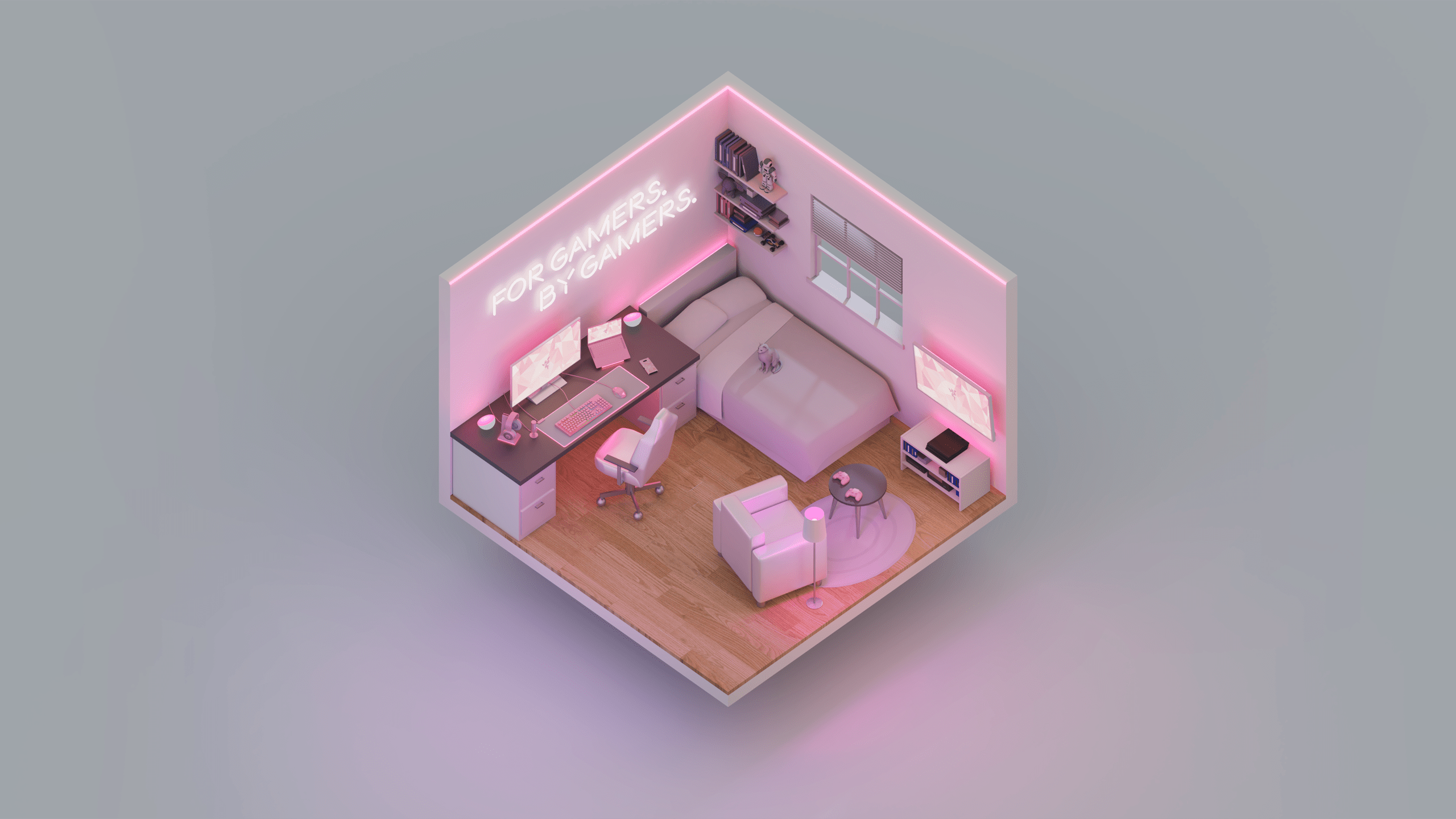 2560x1440 Razer Quartz Gaming Peripherals. Quartz Gaming Set Up