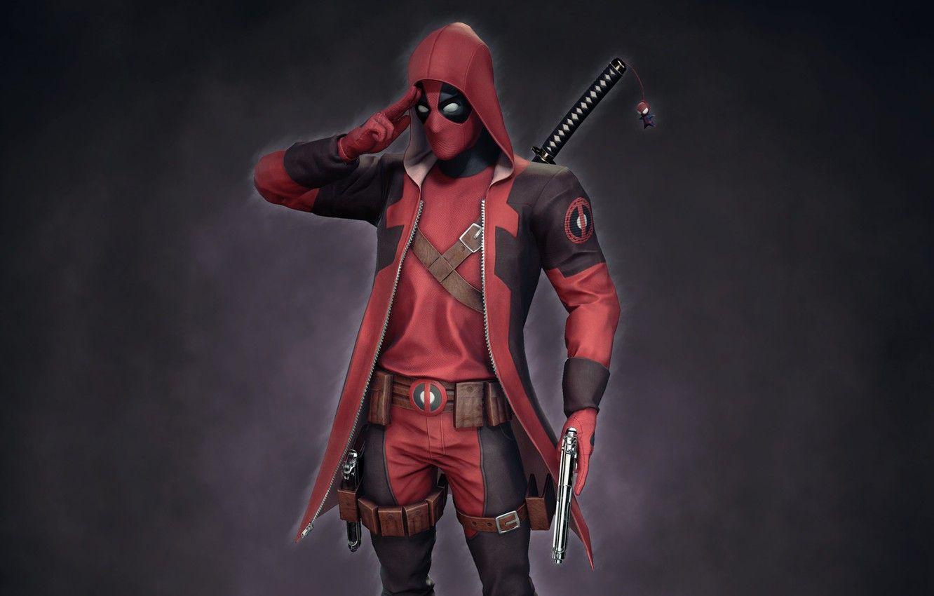 1332x850 Wallpaper weapons, art, art, Deadpool, Deadpool image for desktop, section фильмы