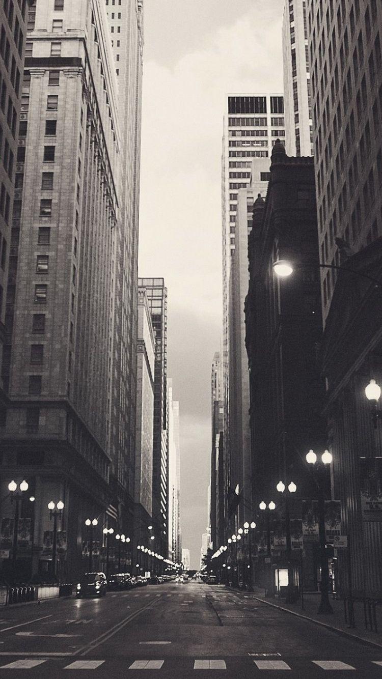 750x1334 Financial District Chicago Street Hình nền iPhone 6.  Thành phố