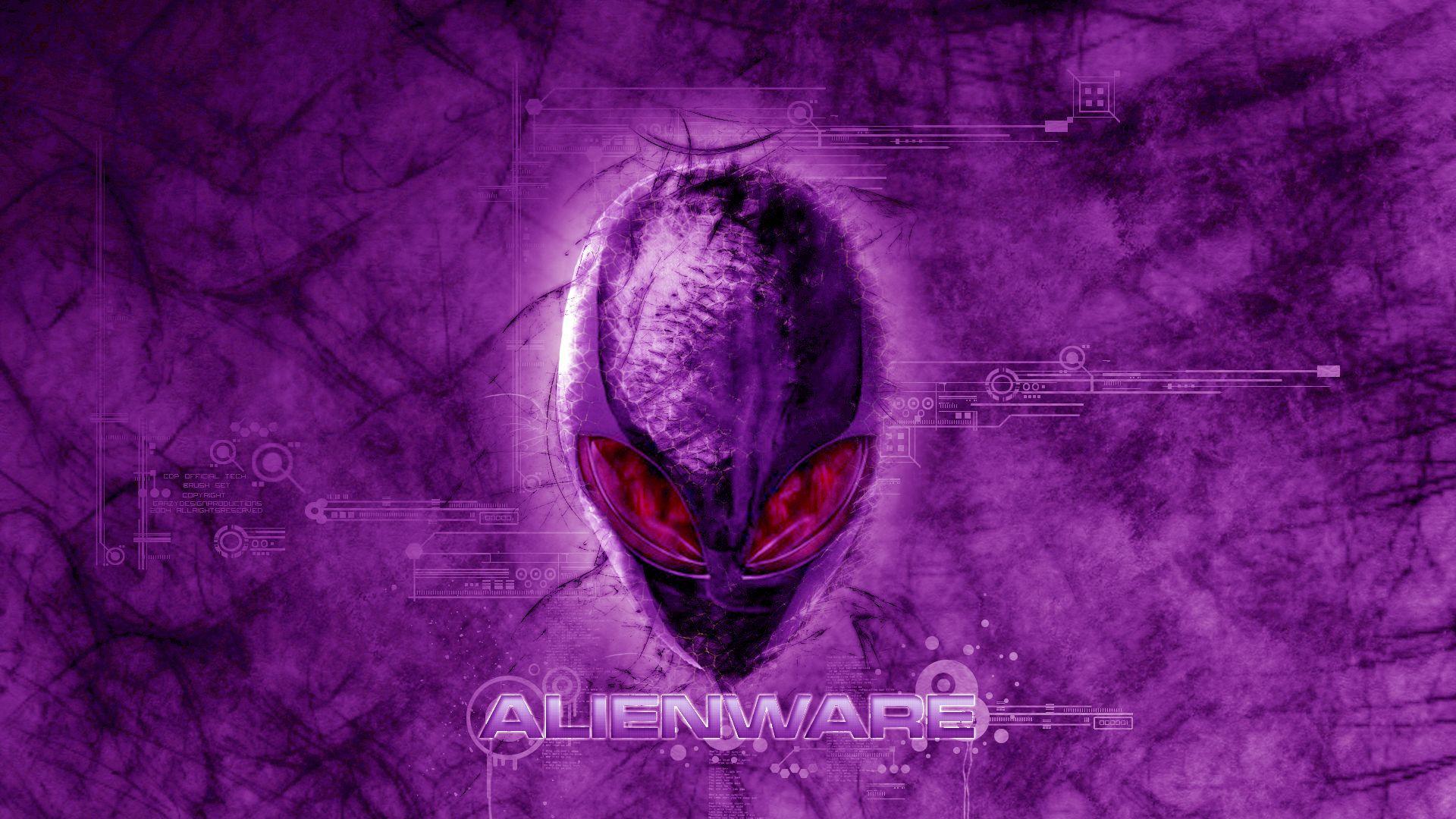 Purple Alienware 1920X1080 Wallpapers