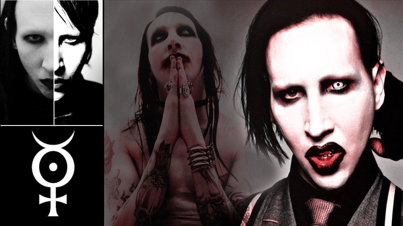 1366x768 Marilyn Manson wallpaper 1366x768 (laptop) desktop background