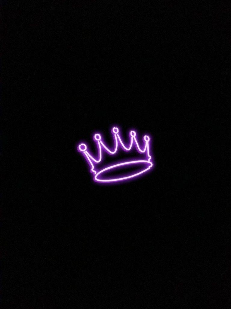 768x1024 Wallpaper neon crown. Wallpaper iphone neon, Pink neon wallpaper, Purple wallpaper iphone