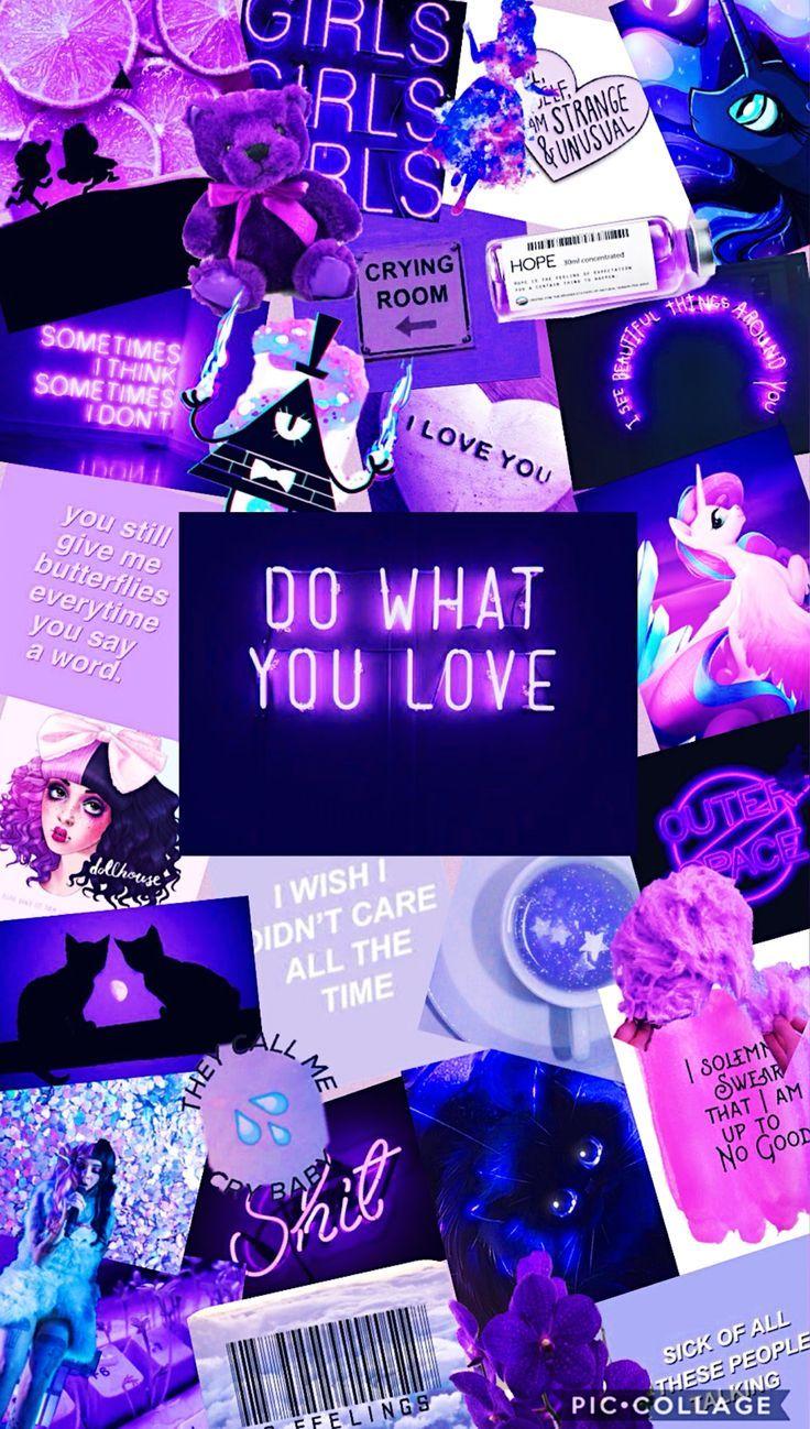 736x1298 Purple love Wallpaper