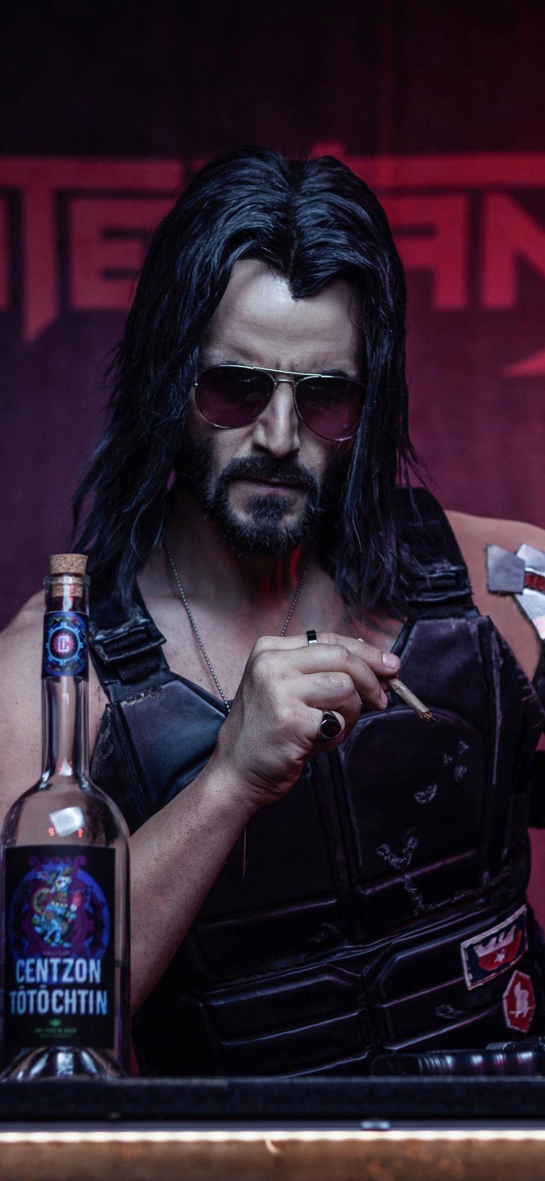 1080x2340 Keanu Reeves in Cyberpunk 2077 mobile wallpaper Mobile Walls