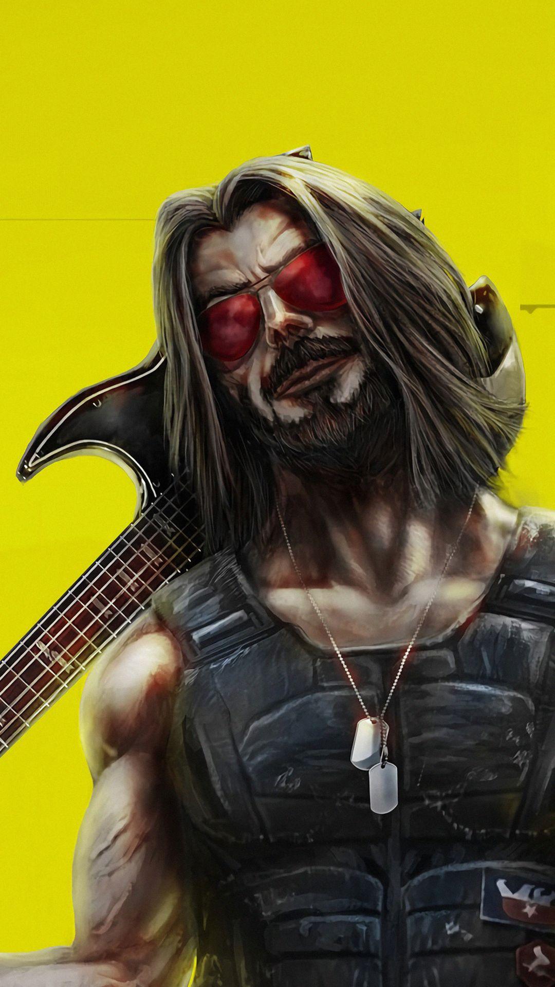 1080x1920 Cyberpunk 2077 Keanu Reeves Art