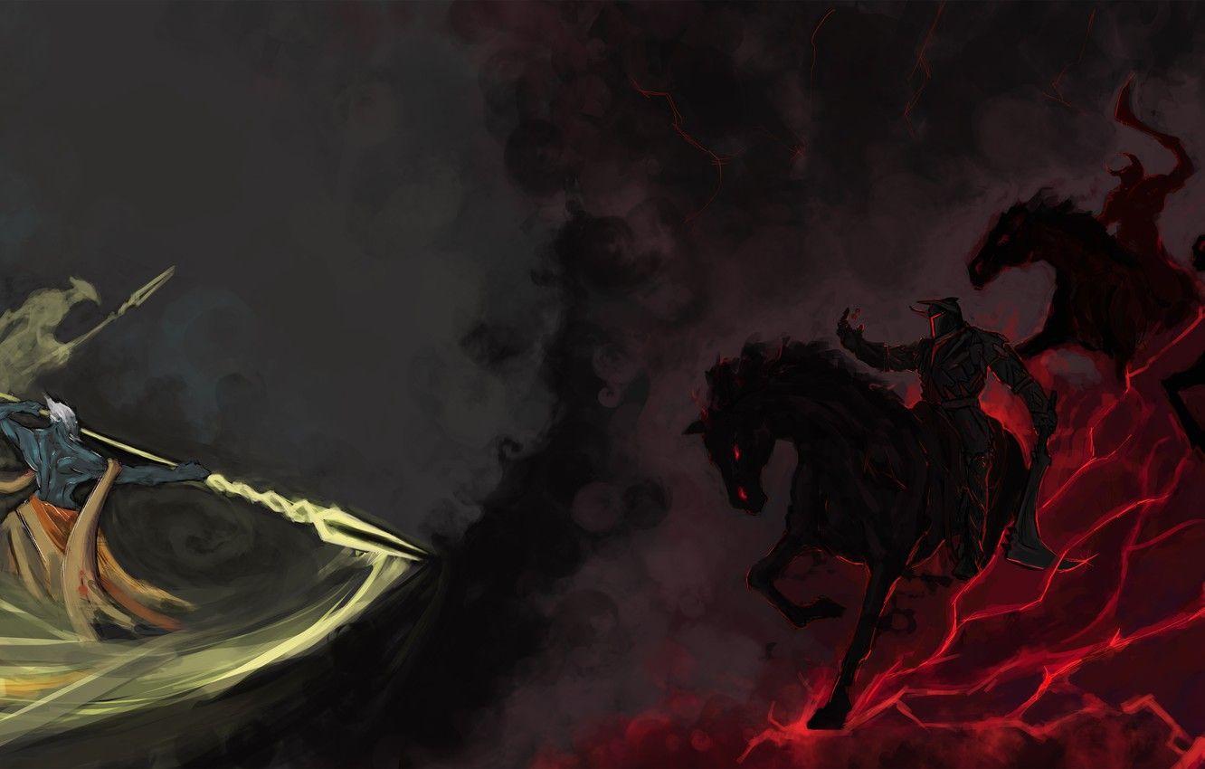 1332x850 Wallpaper art, clones, Dota Chaos Knight, Azwraith, Phantom Lancer, copies, Halycon450 image for desktop, section игры