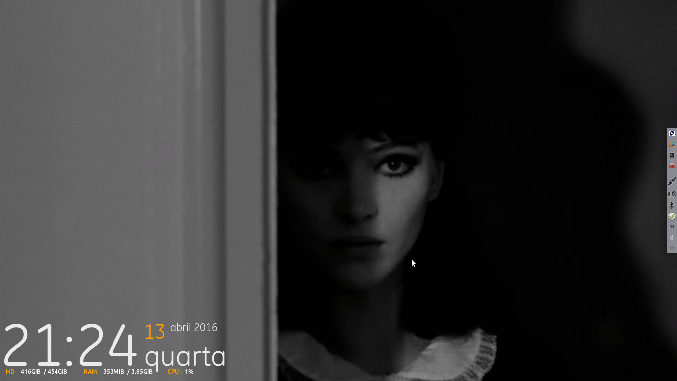 1366x768 Anna Karina In Alphaville (1965), Jean Luc Godard [XFCE Desktop]