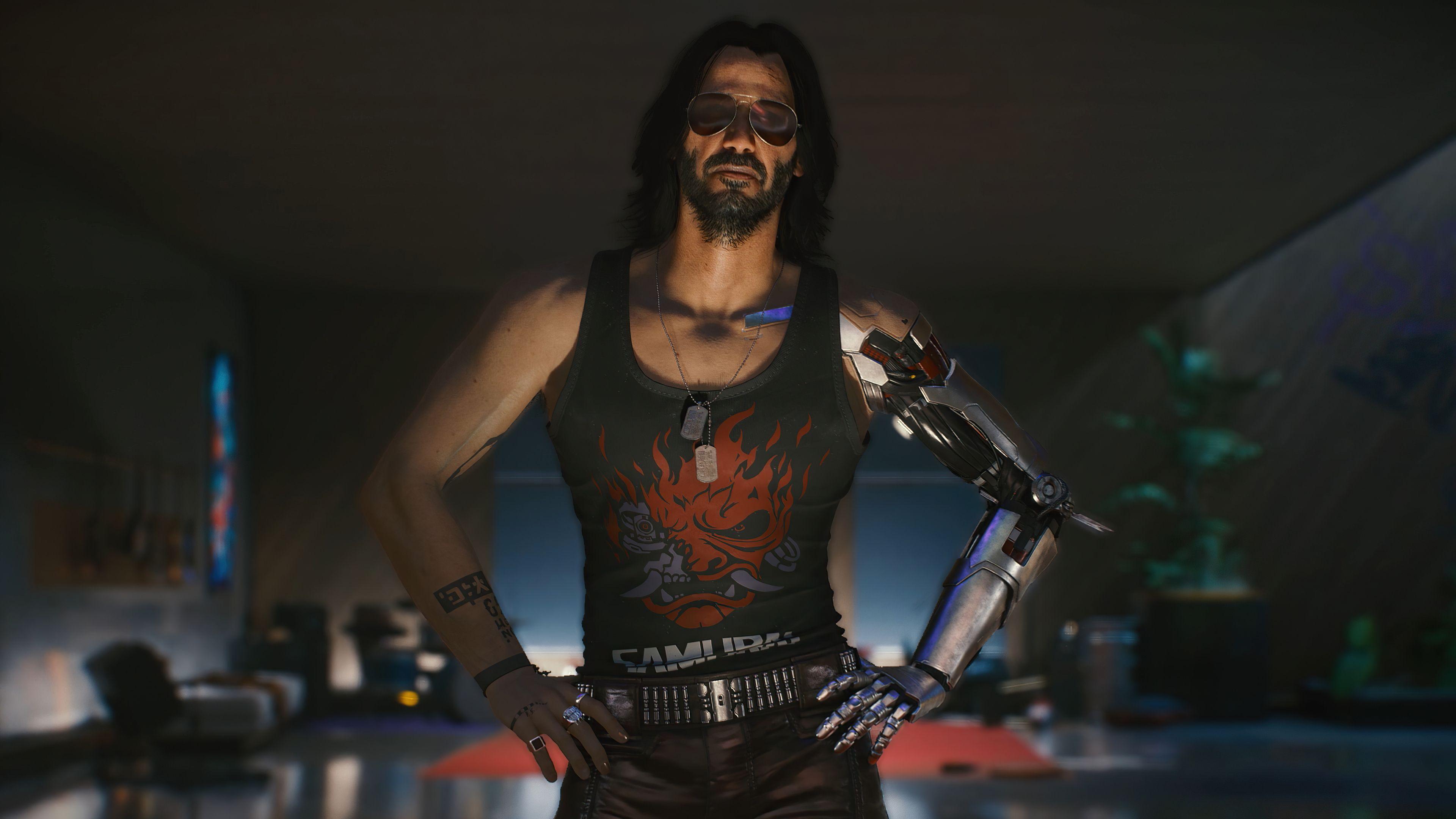 3840x2160 Keanu Reeves as Johnny Silverhand Cyberpunk Wallpaper, HD Games 4K Wallpaper, Image, Photo and Background