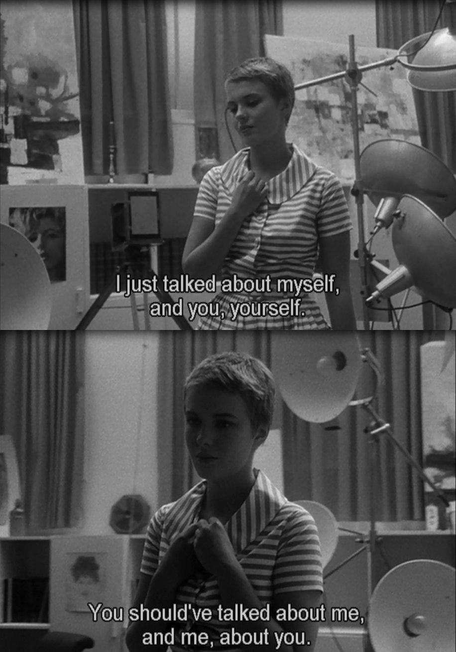 916x1310 Jean Luc Godard, 1960's Breathless (À Bout De Souffle) French Film. Jean Luc Godard, Film Quotes, Cinema Quotes