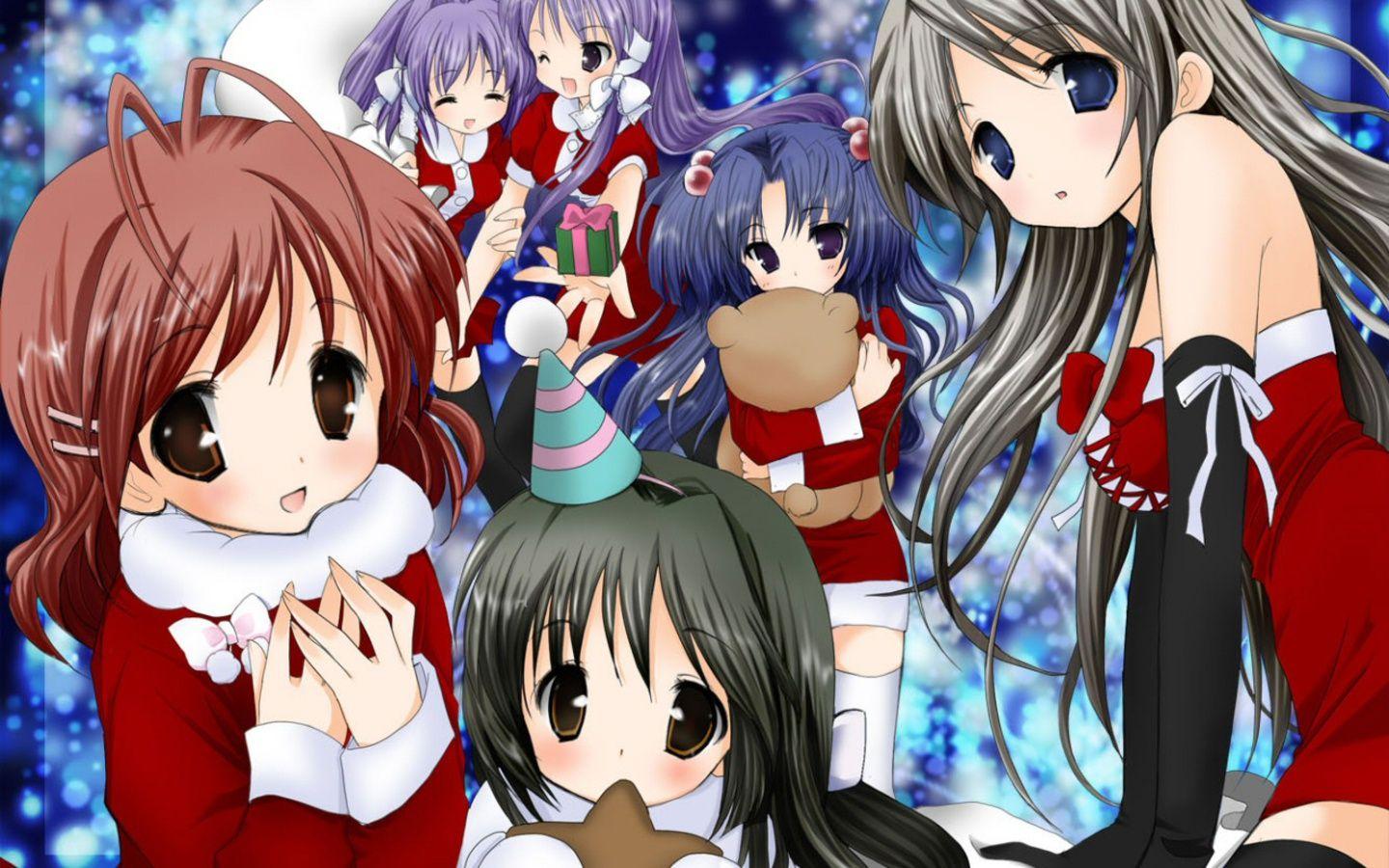 1440x900 Free Cute Anime Girl in Christmas Image wallpaper Wallpaper Wallpaper 88142