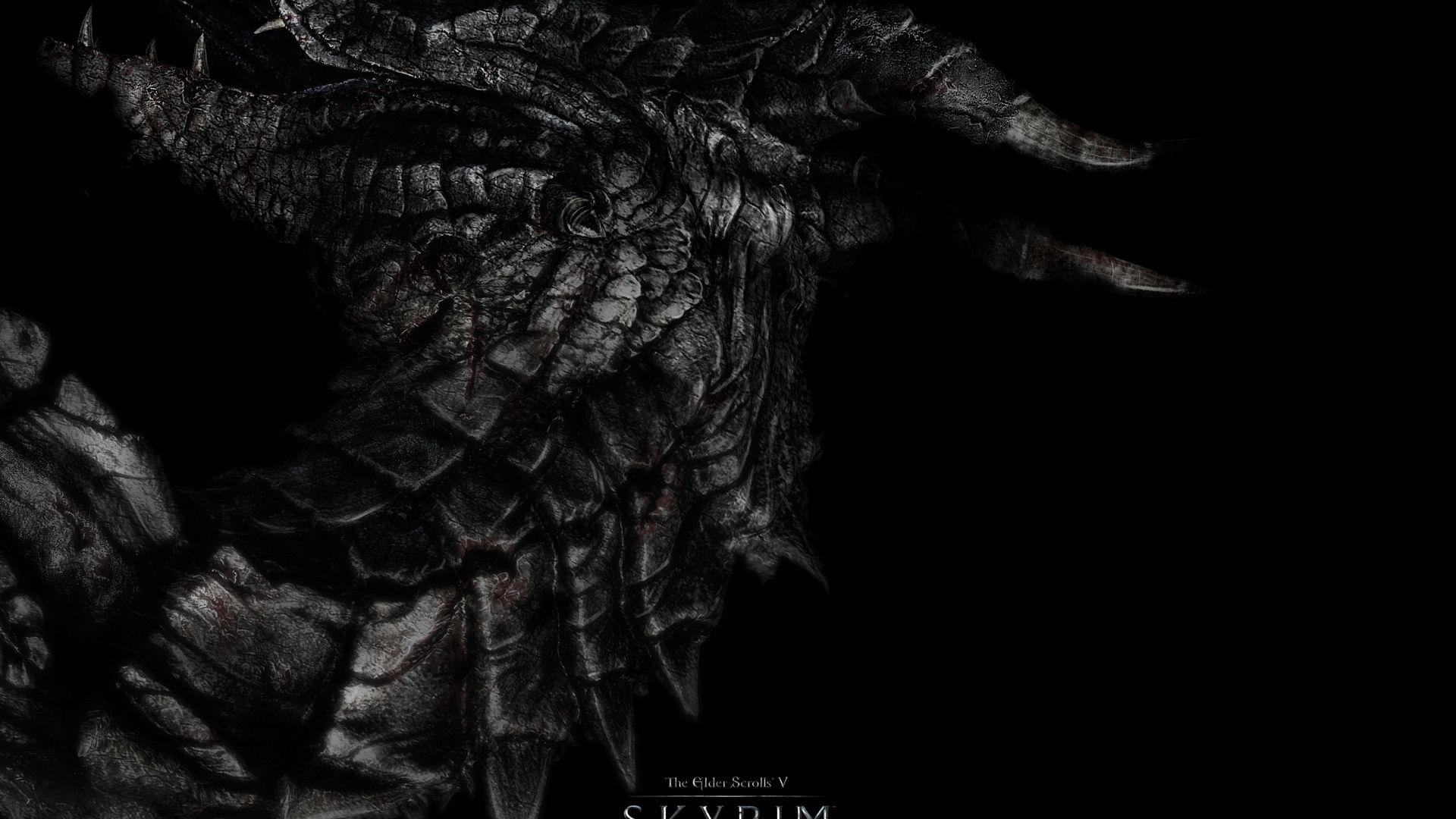 1920x1080 Black dragon wallpaper