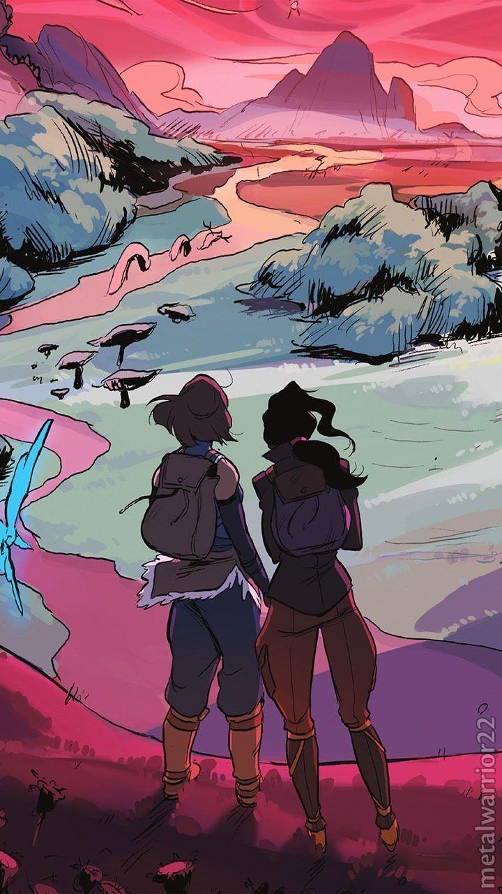 720x1280 Cute wallpaper. Avatar the last airbender art, Legend of korra, Korrasami