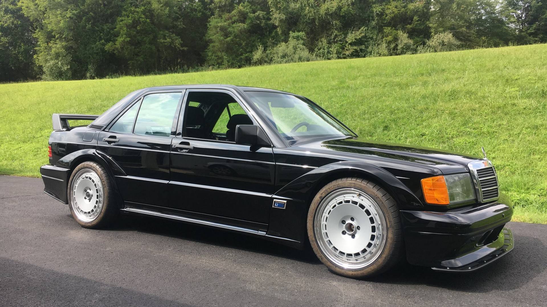 1920x1080 Someone Stuck A Mercedes Benz 190E On A Modern AMG C63