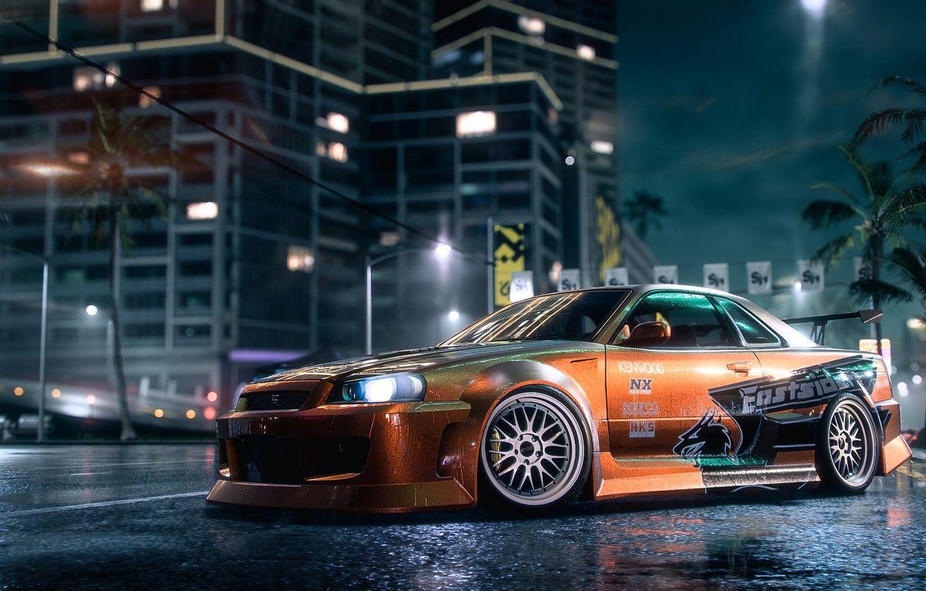 1332x850 Wallpaper Nissan, NFS, Skyline, Electronic Arts, Need For Speed, Need For Speed Heat, by jakemgarcia image for desktop, section игры