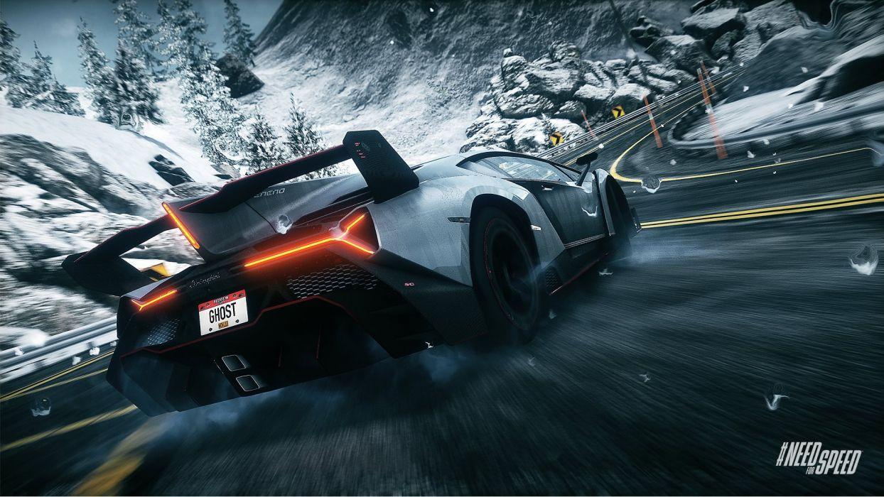1244x700 Lamborghini Veneno For Speed: Rivals Wallpaperx1080