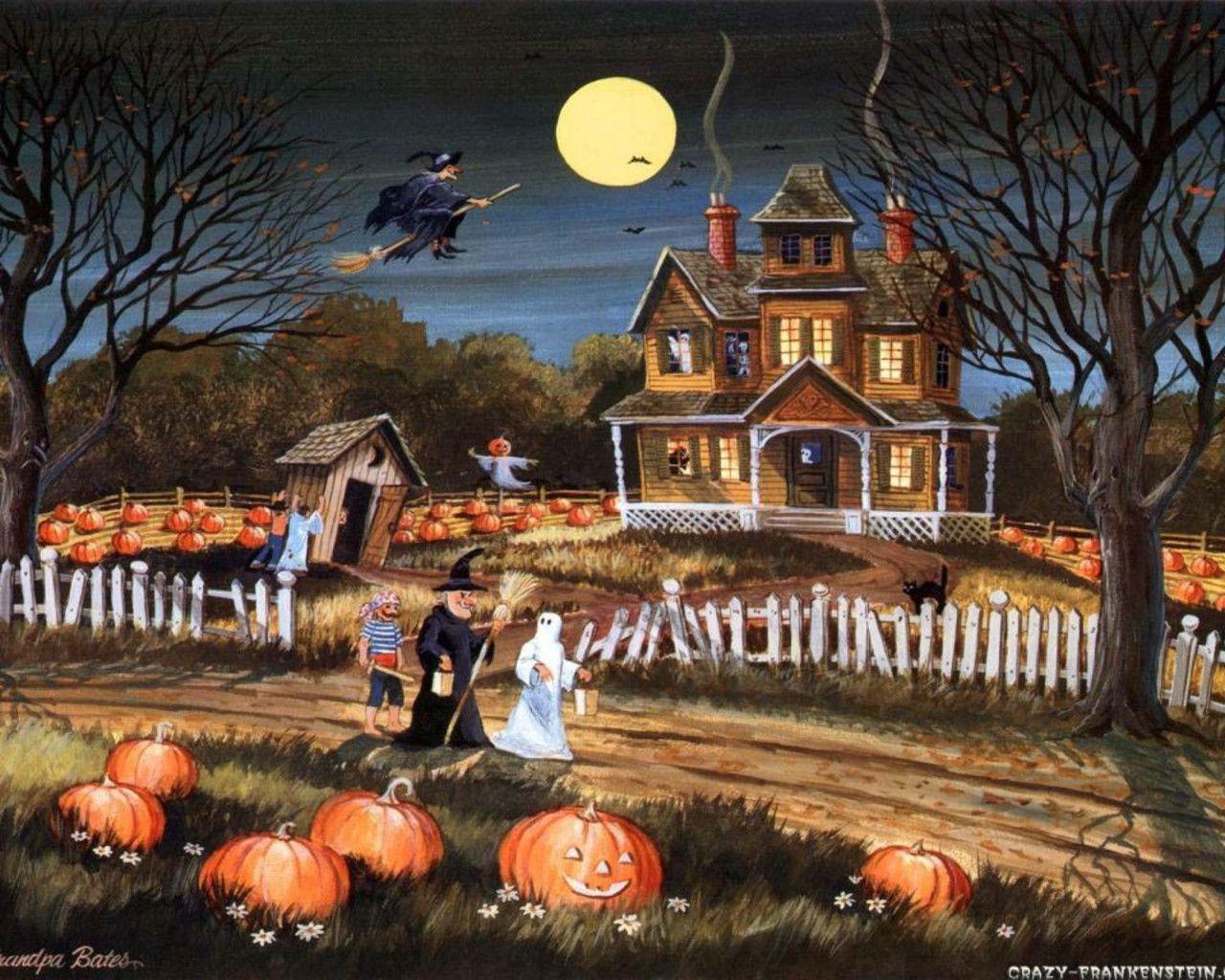 1280x1024 Trick Or Treat Wallpaper