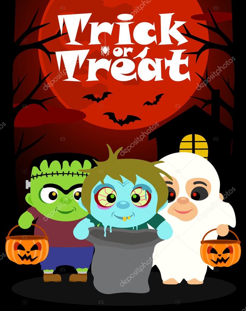 810x1023 Halloween Trick Or Treat Wallpaper