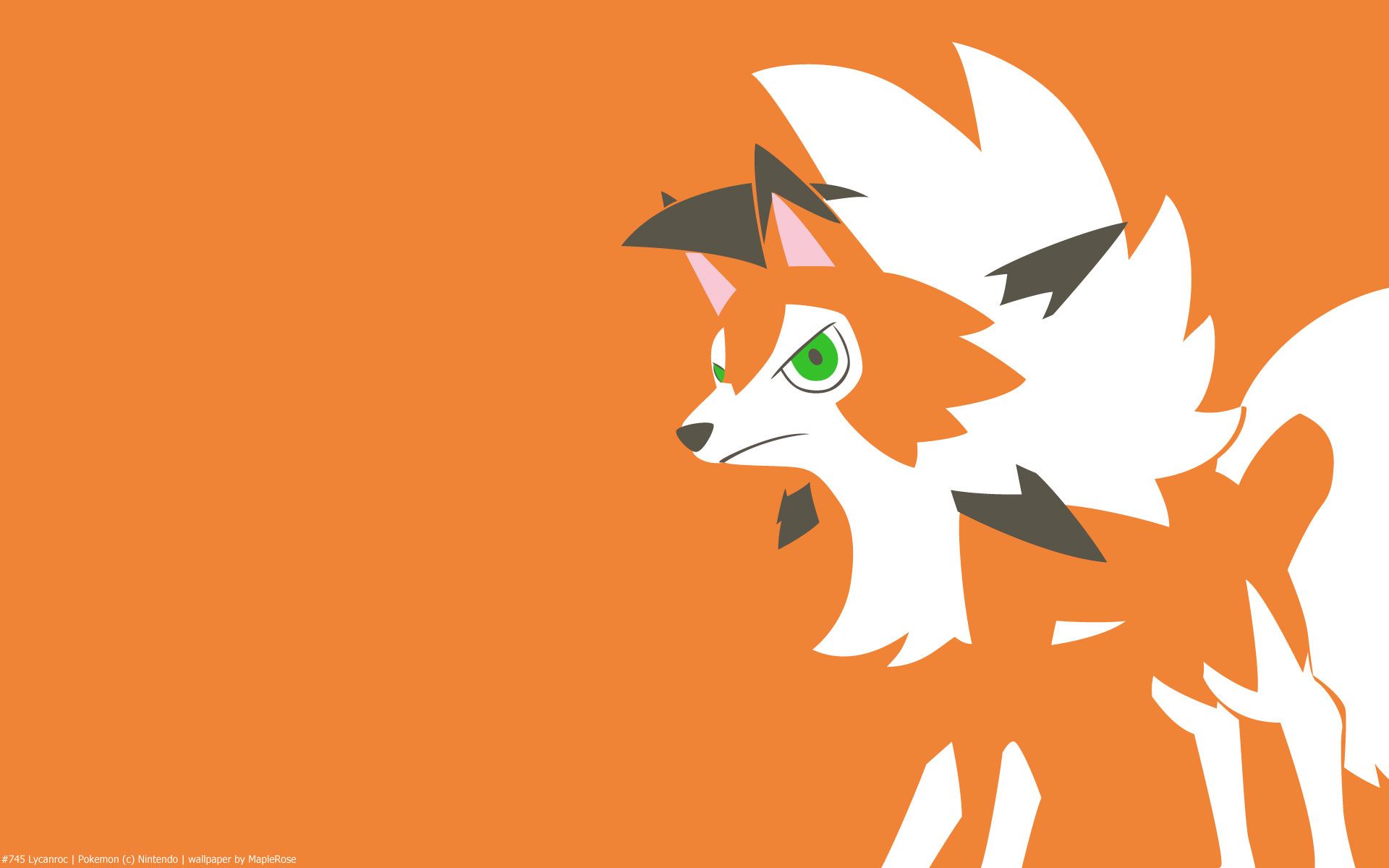 1920x1200 Lycanroc Dusk Form Wallpaper