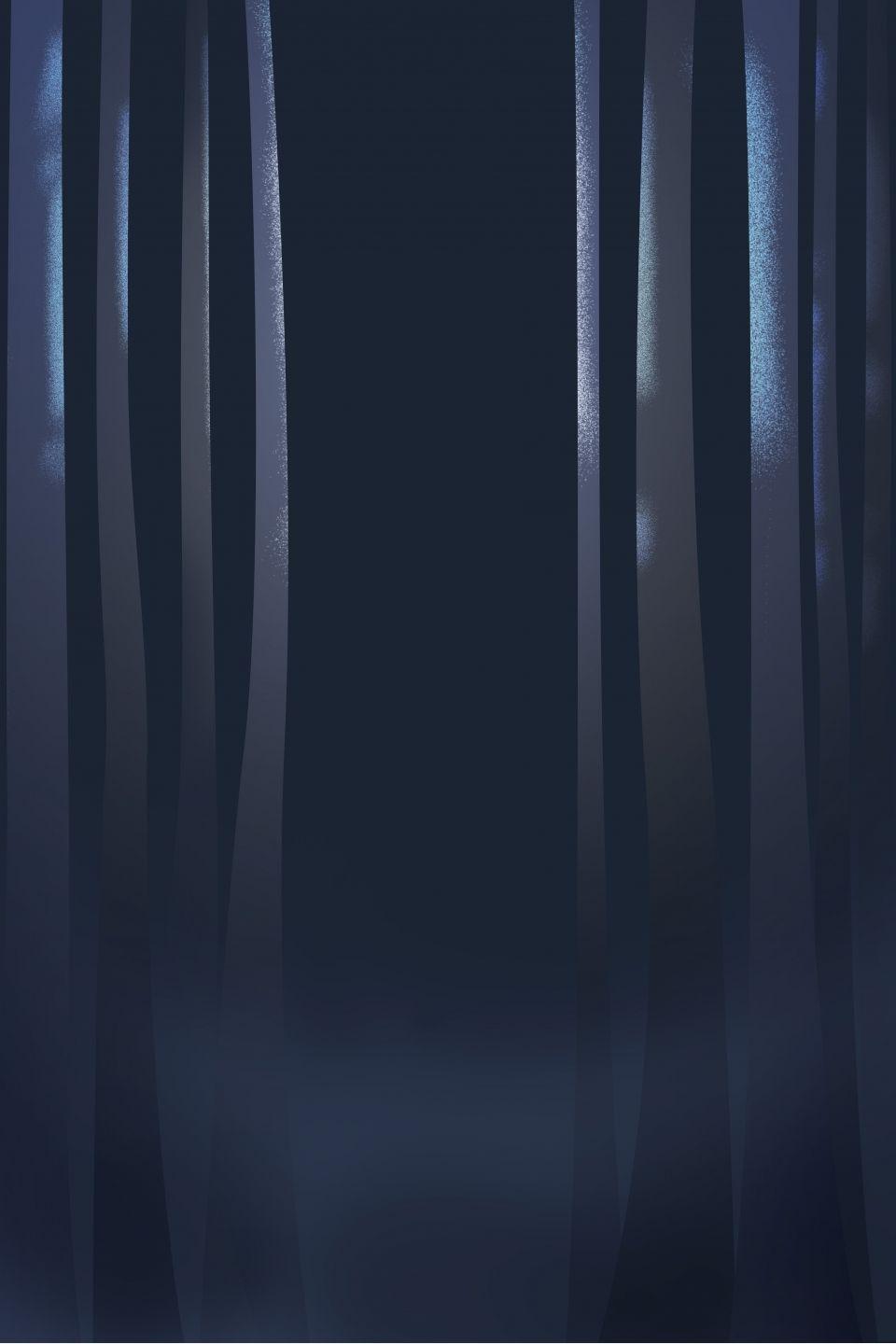 960x1440 Dark Blue Dreamy Moonlight Forest Background, Dark Blue, Dreamy, Moonlight Background Image for Free Download