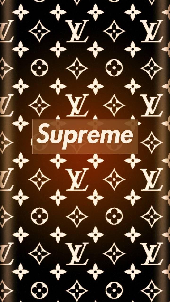 720x1280 Supreme iPhone Wallpaper Gold
