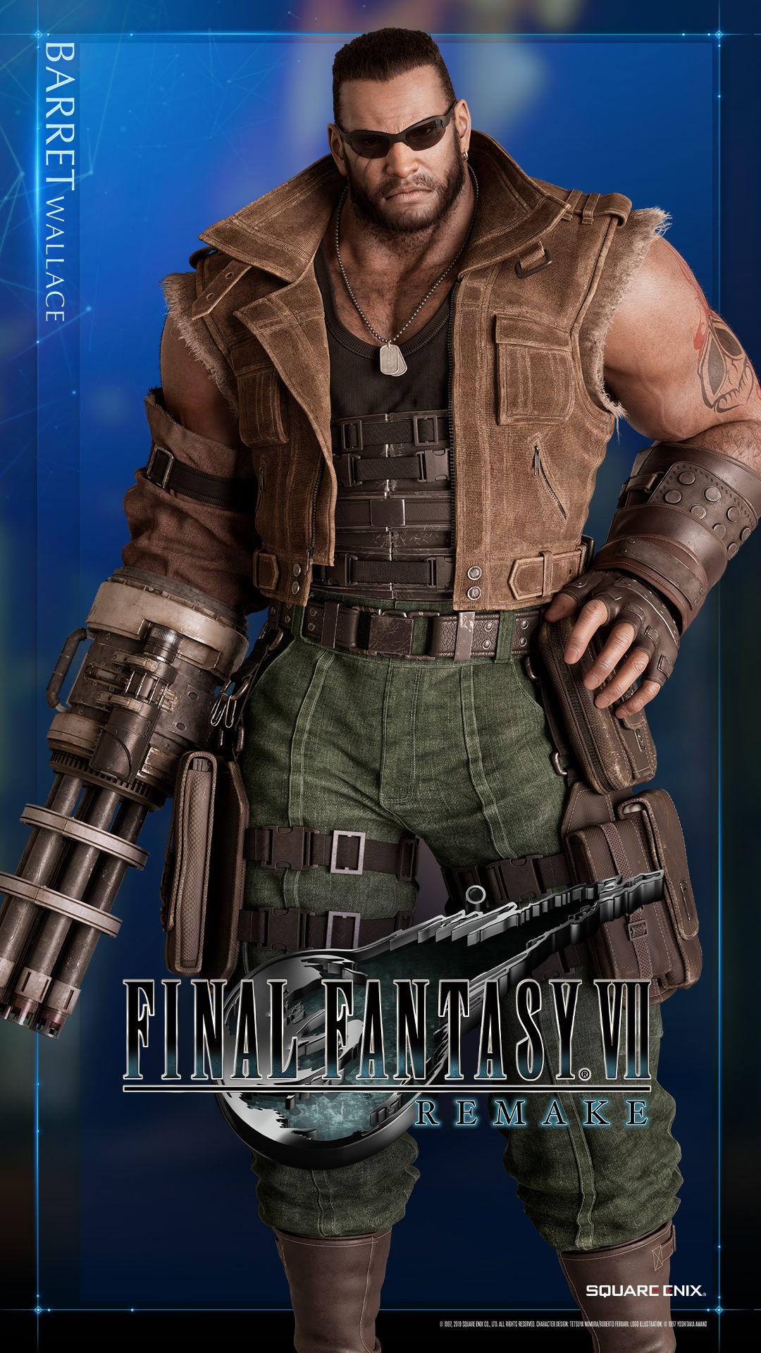 1080x1920 Final Fantasy VII Remake Wallpaper of Cloud Strife and Barret Wallace Now Available
