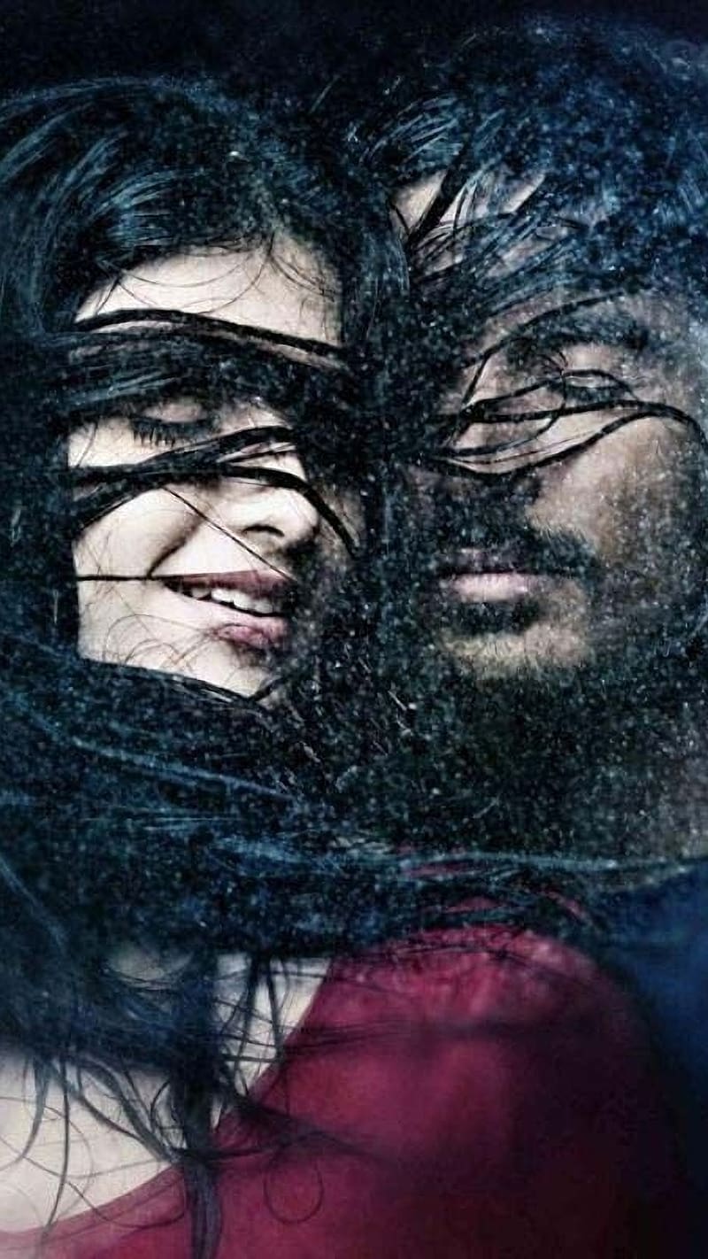 800x1422 Movie, Rainy Effect, actor, actress, dhanush, shruti hasaan, HD phone wallpaper