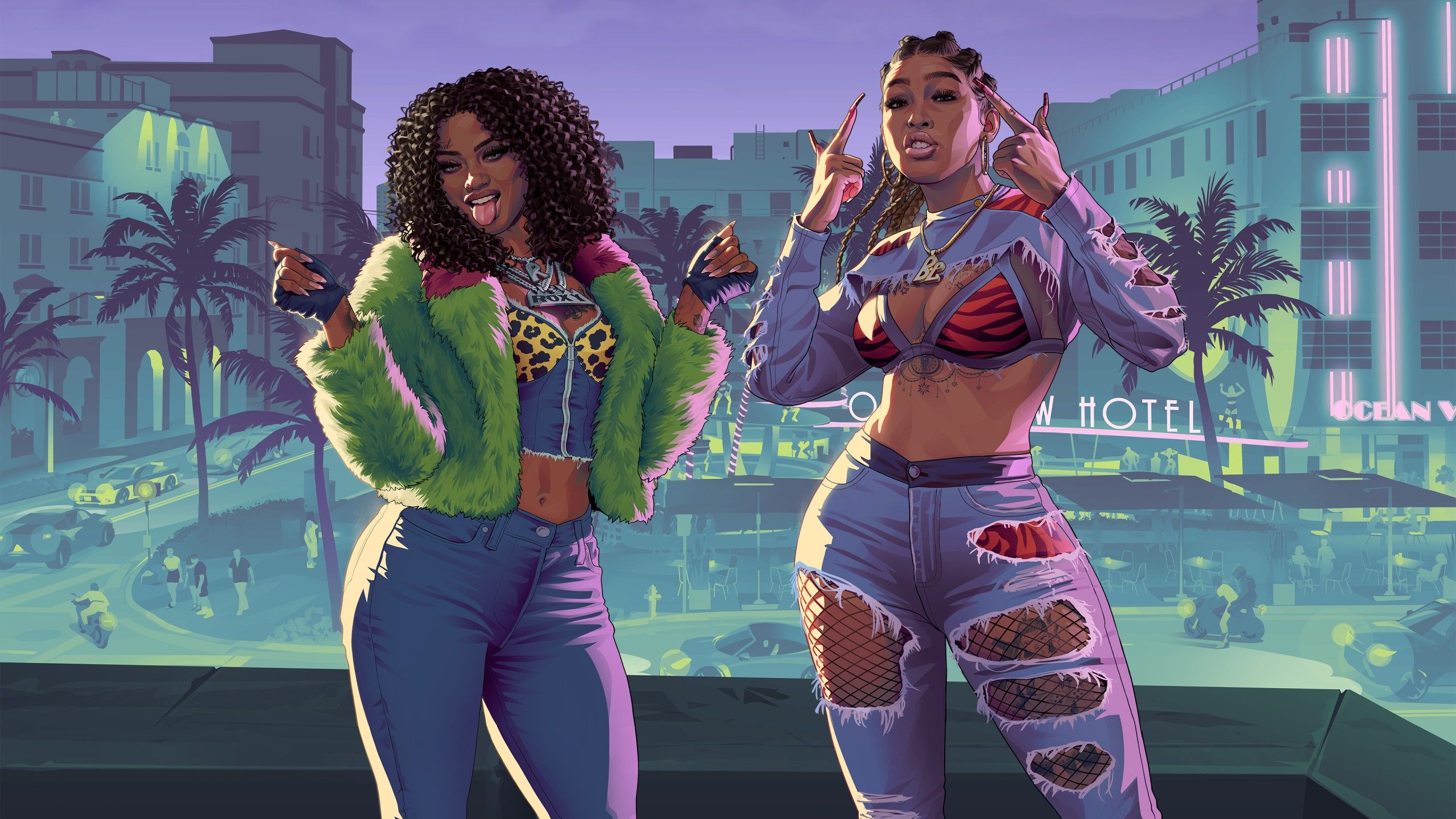 2560x1440 GTA 6 Girls Wallpaper (2560×1440)