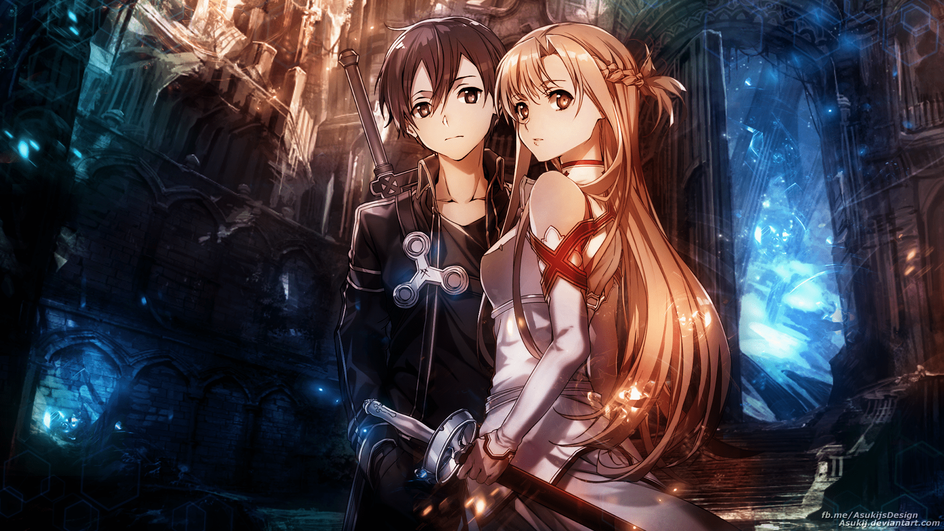 1920x1080 Kirito & Asuna Sword Art Online HD Anime Wallpaperx1080