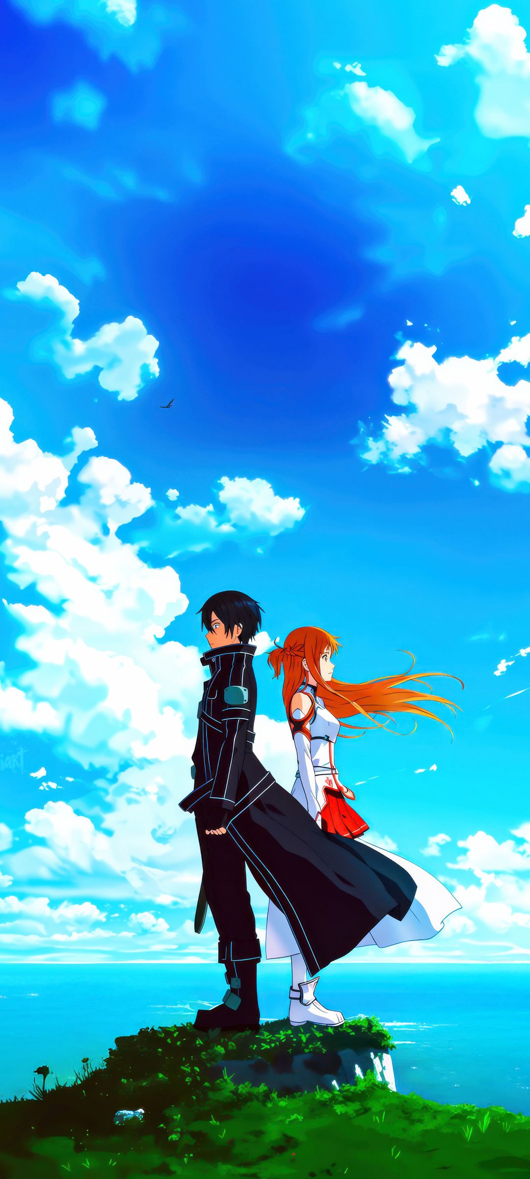 1080x2400 Asuna And Kirito Sword And Soul Google Pixel 7 , HD 4k Wallpaper , Image, Background, Photos and Picture