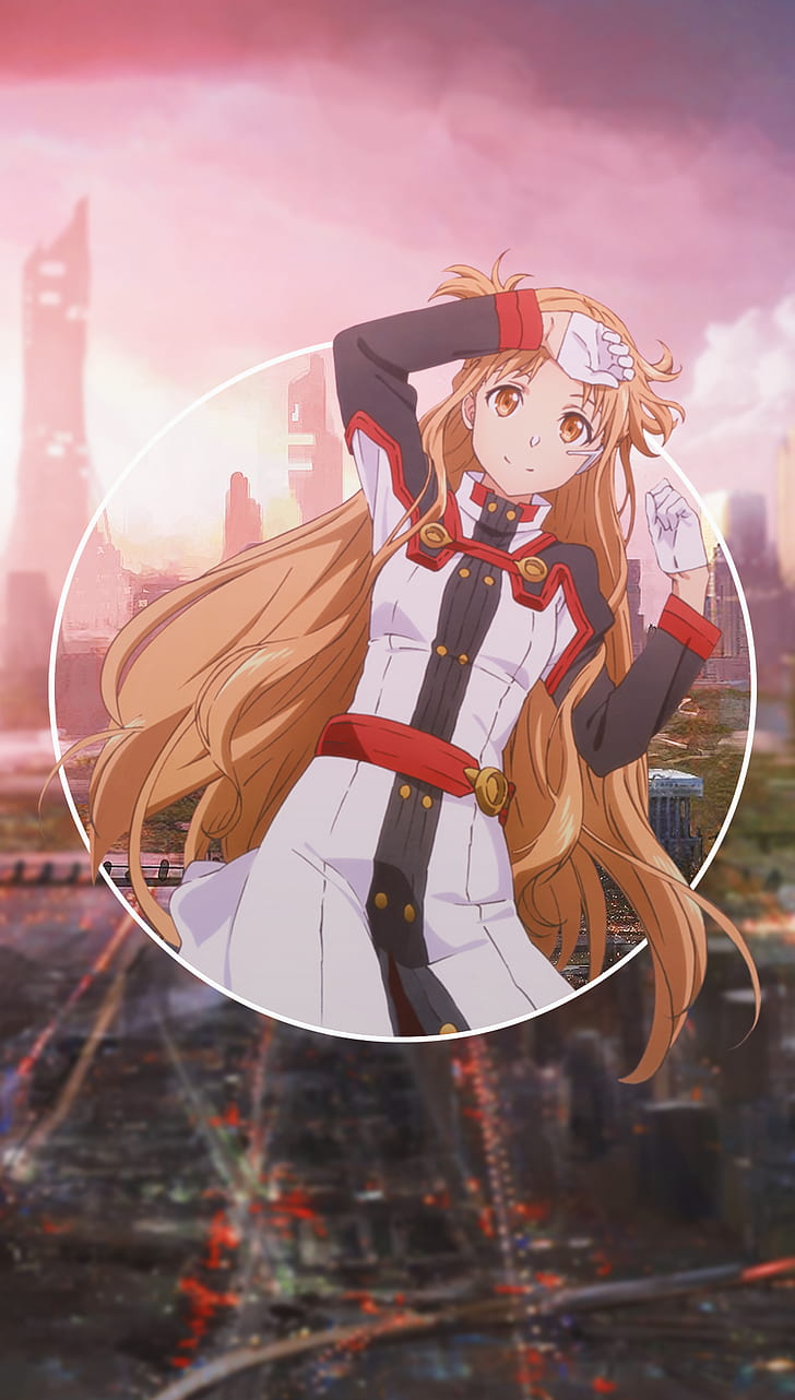 728x1282 HD Wallpaper: Anime, Anime Girls, Picture In Picture, Sword Art Online, Yuuki Asuna
