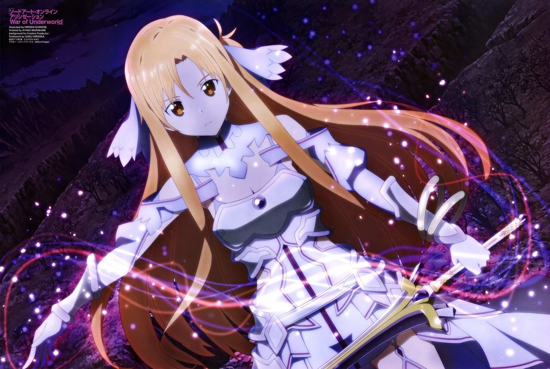 1920x1288 Wallpaper girl, sword, Asuna Yuuki, Asuna Yuuki, Sword Art Online: Alicization, Sword Art Online Alicization for mobile and desktop, section сёнэн, resolution 1920x1288