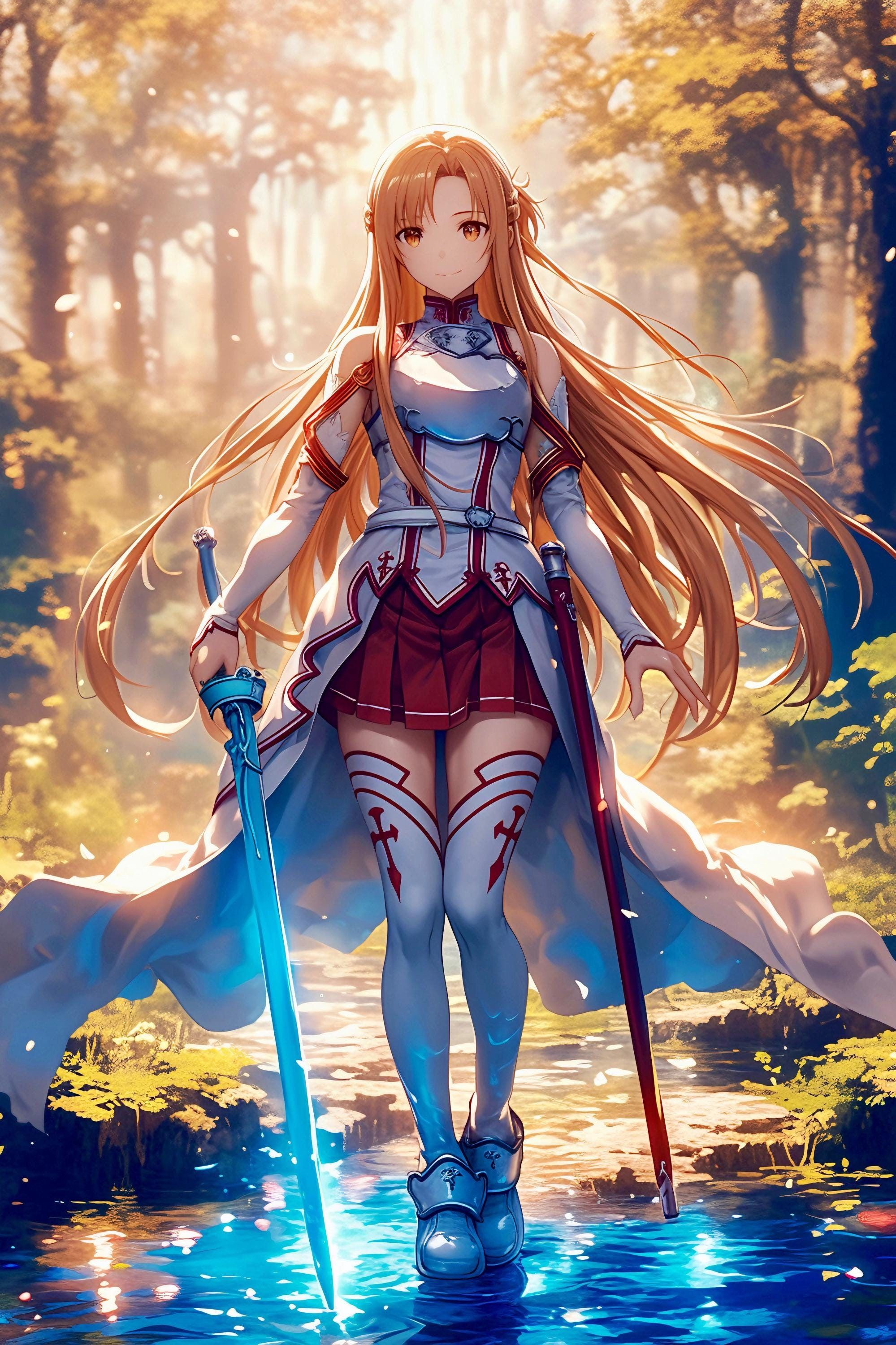 1999x3000 Asuna Yuuki, Sword Art Online, Anime Girl 4K Wallpaper (Digital Print)