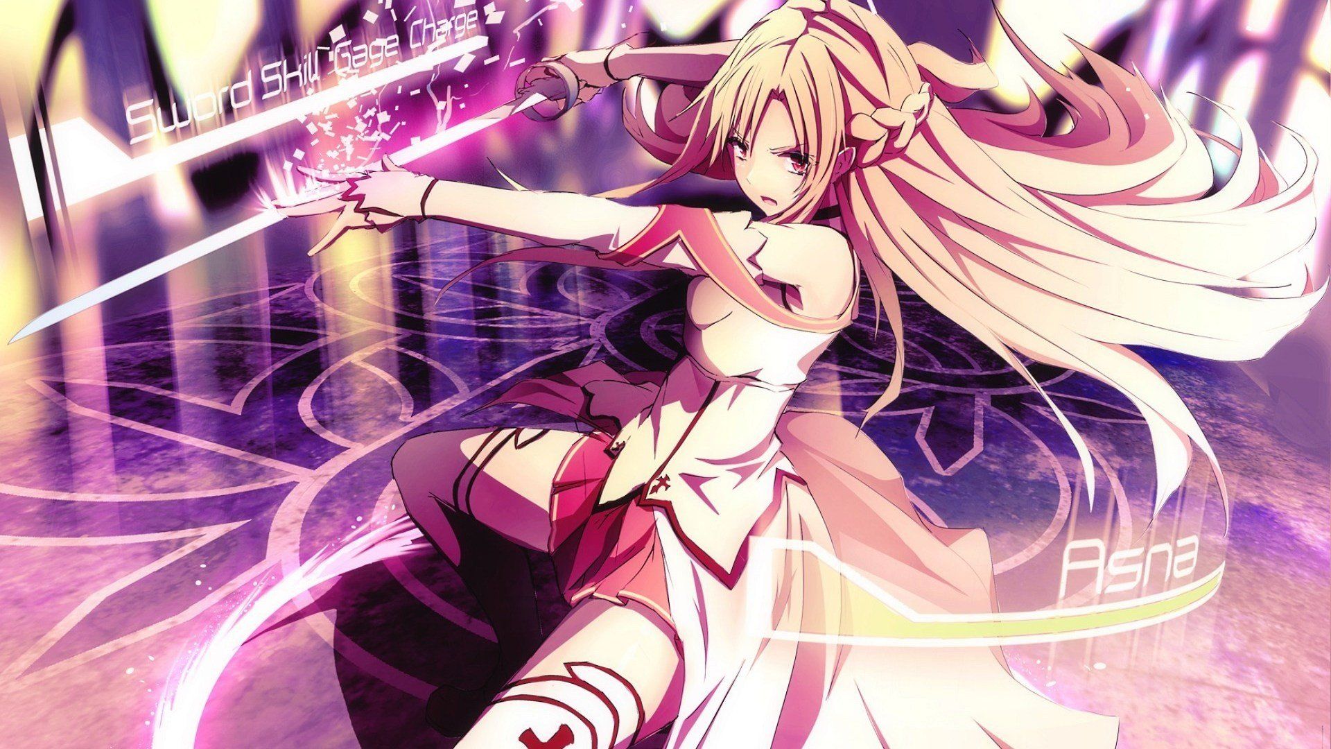 1920x1080 anime, Anime girls, Yuuki Asuna, Sword Art Online Wallpaper HD / Desktop and Mobile Background