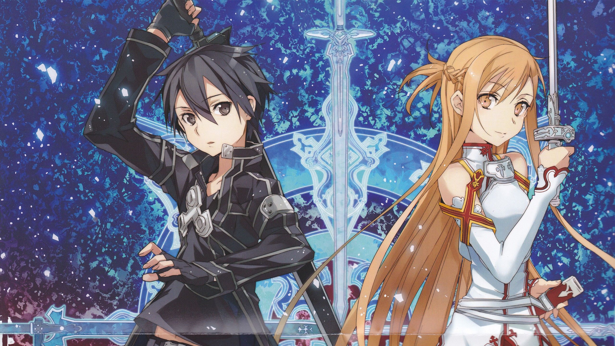 2560x1440 Phone wallpaper: Asuna Yuuki, Anime, Sword Art Online, Kirito (Sword Art Online) 268453