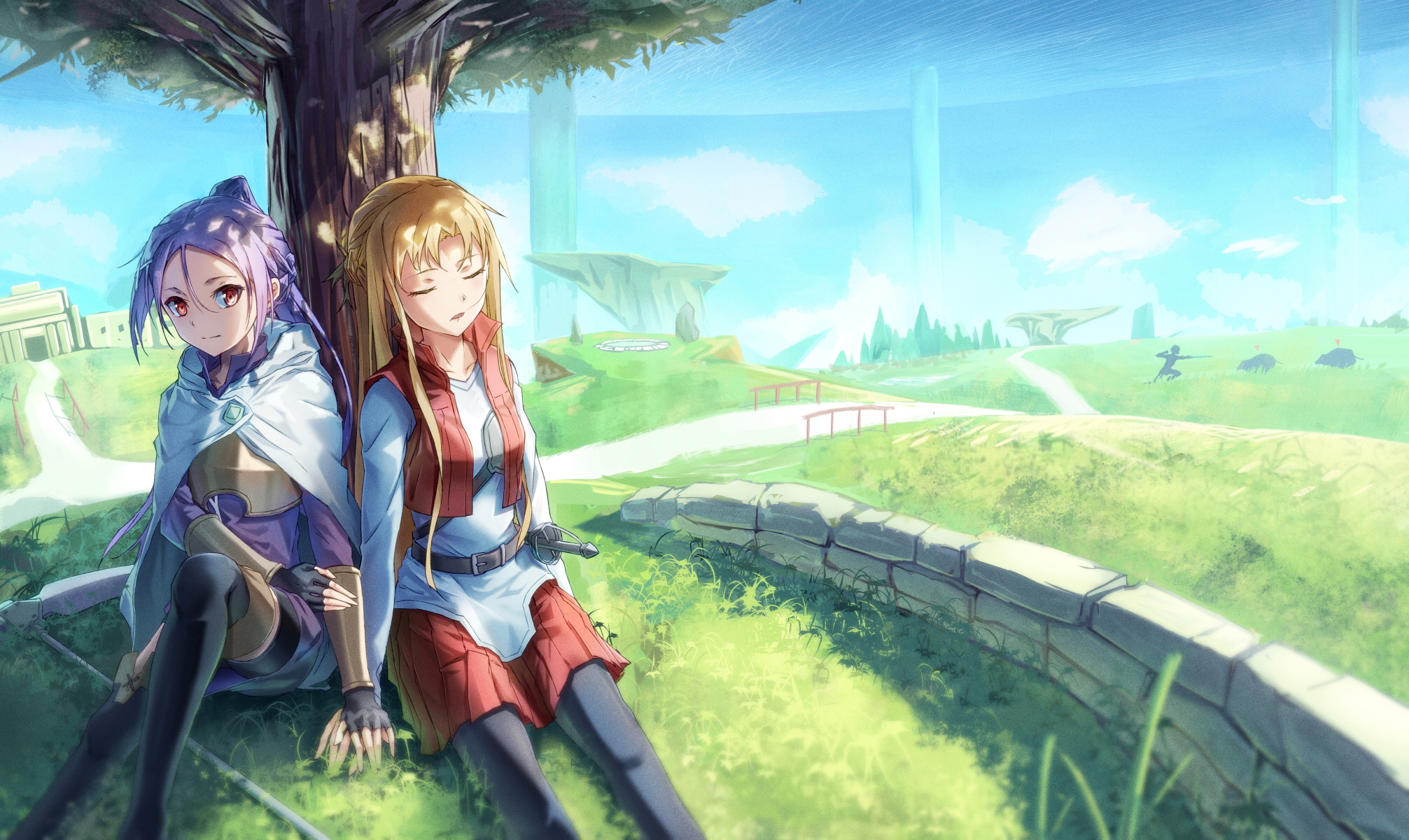 2013x1200 Asuna Yuuki andMito HD Sword Art Online Wallpaper, HD Anime 4K Wallpaper, Image and Background