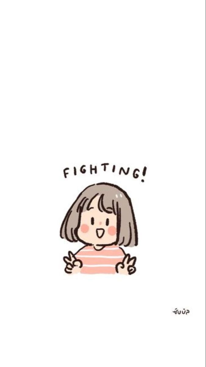 676x1200 Motivational cute drawings. Positive anime wallpaper, Kawaii, Cute cartoon wallpaper