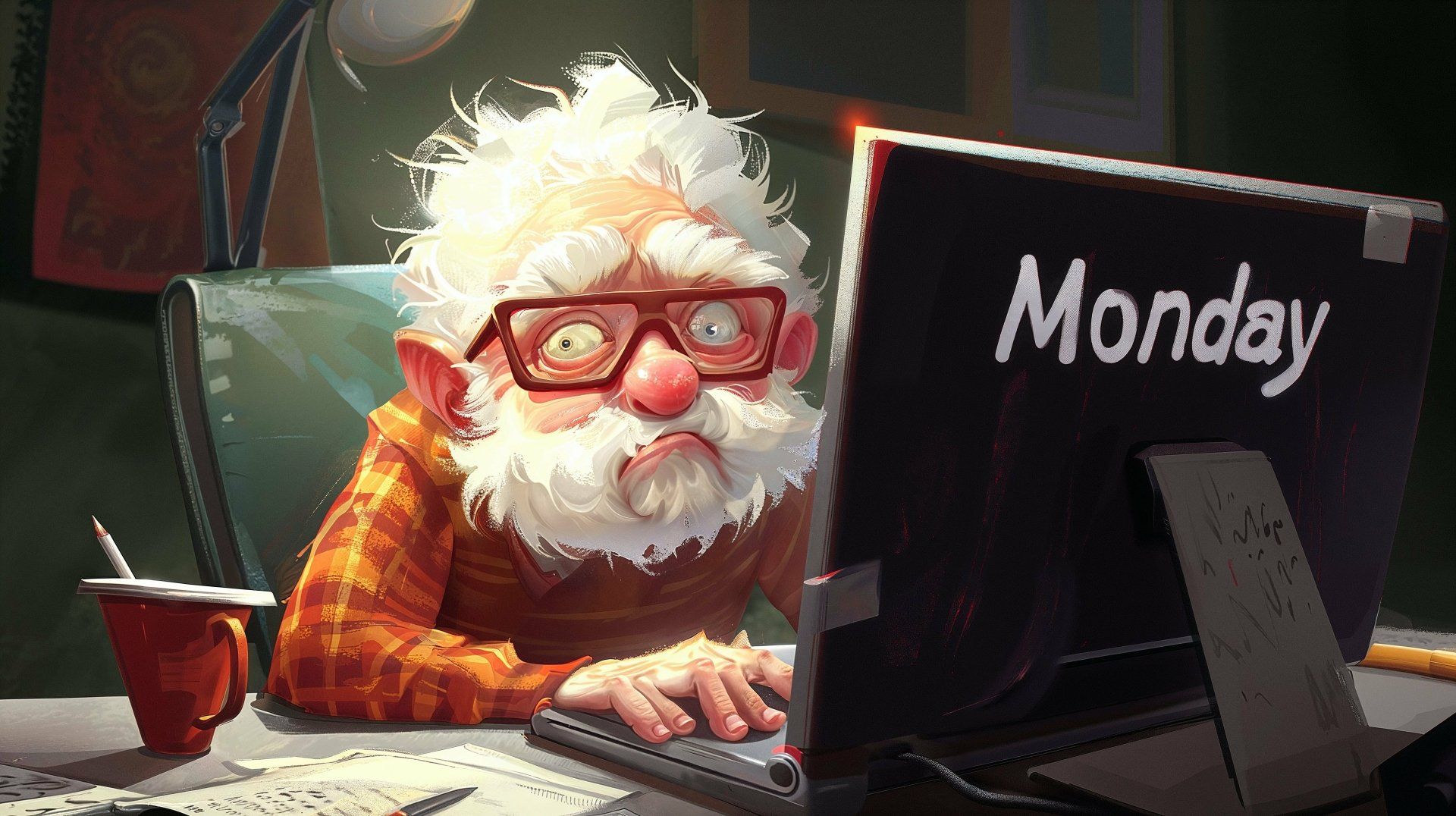 1920x1076 Monday Motivation Cartoon Wallpaper HD
