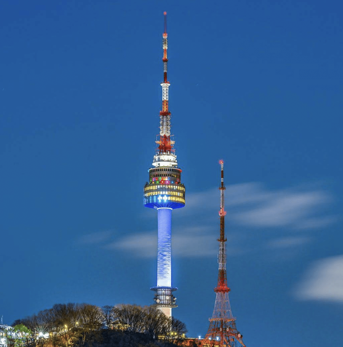 1182x1194 The Iconic Tower From K Dramas, A Symbol Of Romantic Seoul. N Seoul Tower